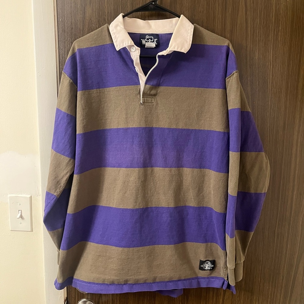 Vintage Woolrich Polo Rugby Shirt Size Large